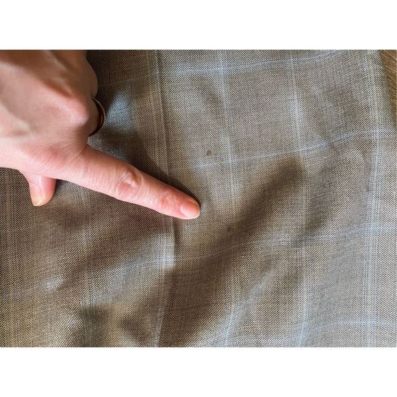 Lanificio Comero Gray Blue Plaid Italian Wool Linea Naturale Pants, Men's Sz 38 - Picture 9 of 14